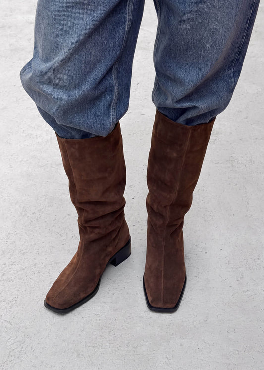 Milo Suede Brown Leather Boots