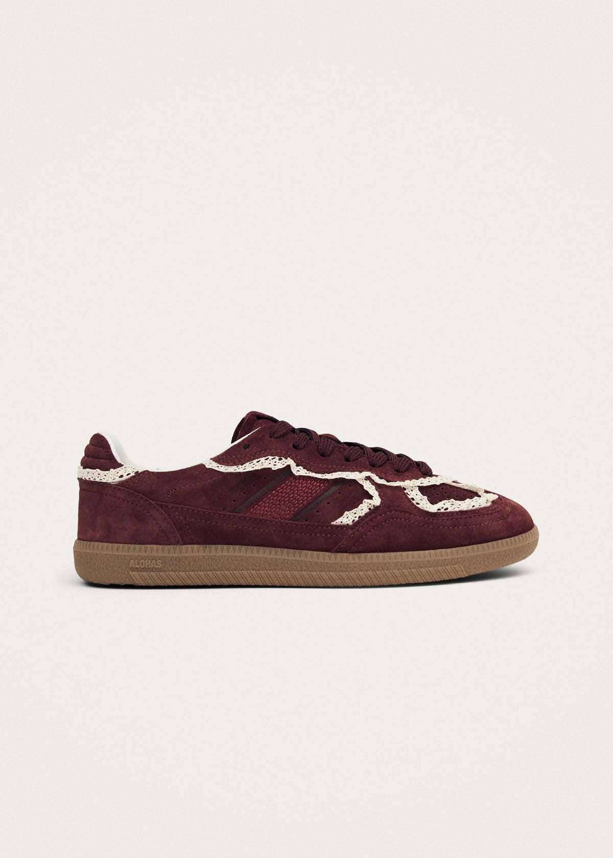 Tb.490 Crochet Burgundy Leather Sneakers