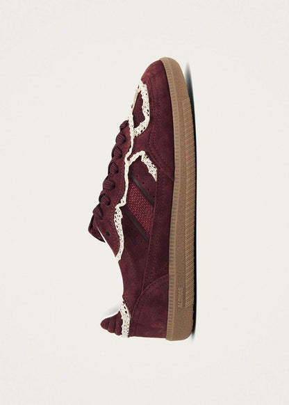 Tb.490 Crochet Burgundy Leather Sneakers