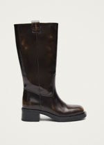 Sajan Vintage Effect Brown Leather Boots