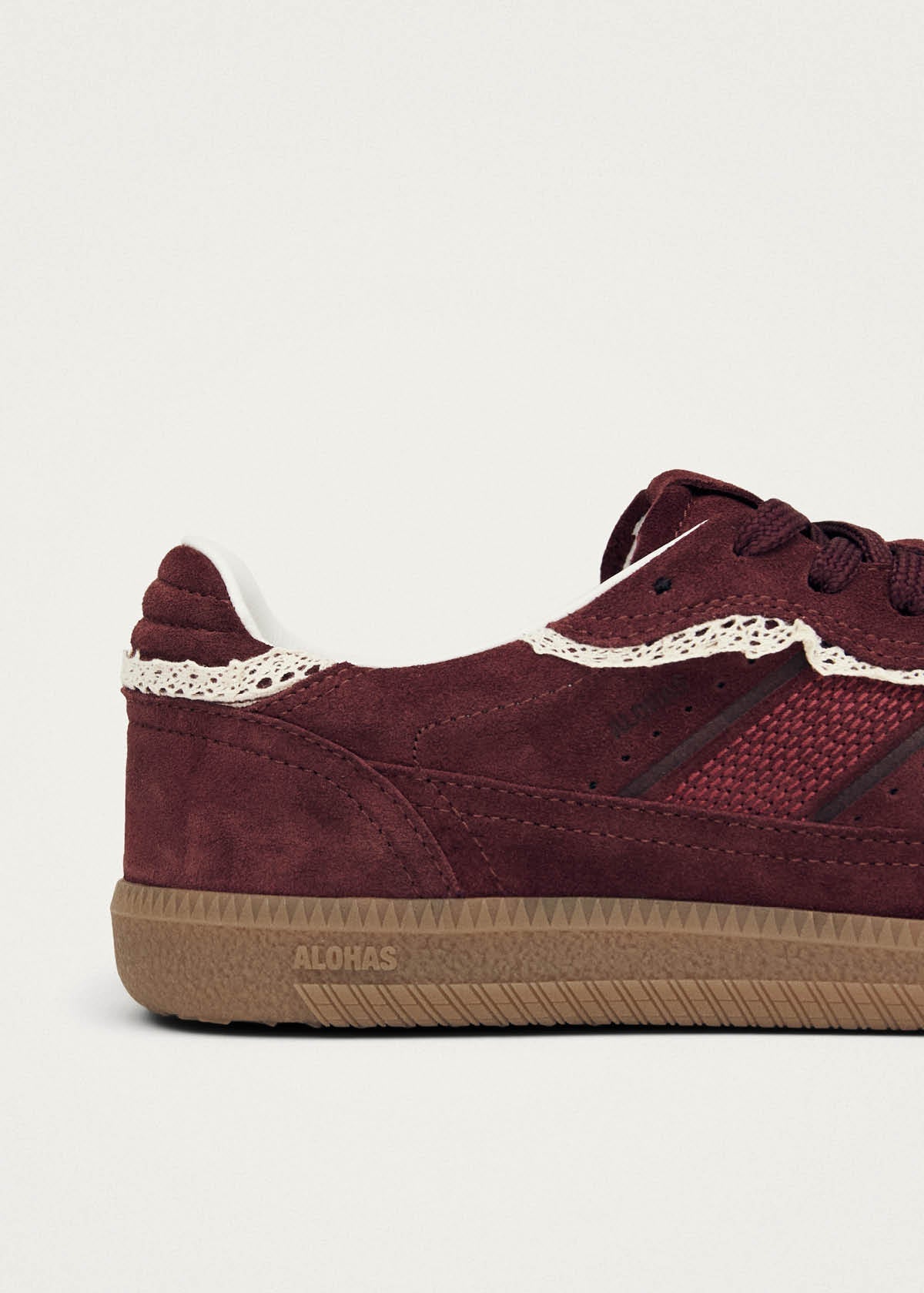 Tb.490 Crochet Burgundy Leather Sneakers