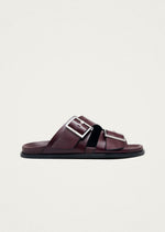Alba Rift Burgundy Leather Sandals