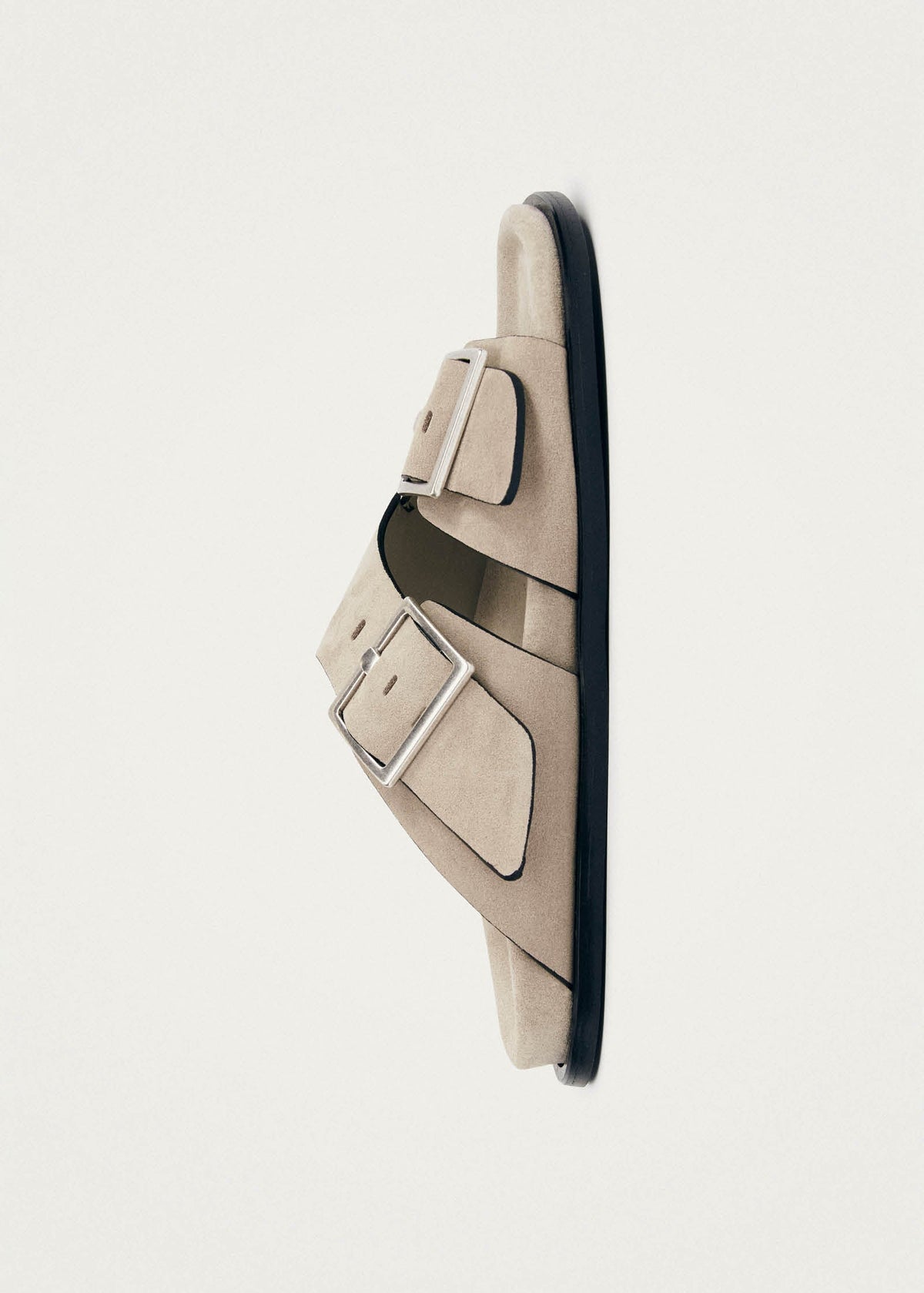 Alba Suede Beige Leather Sandals