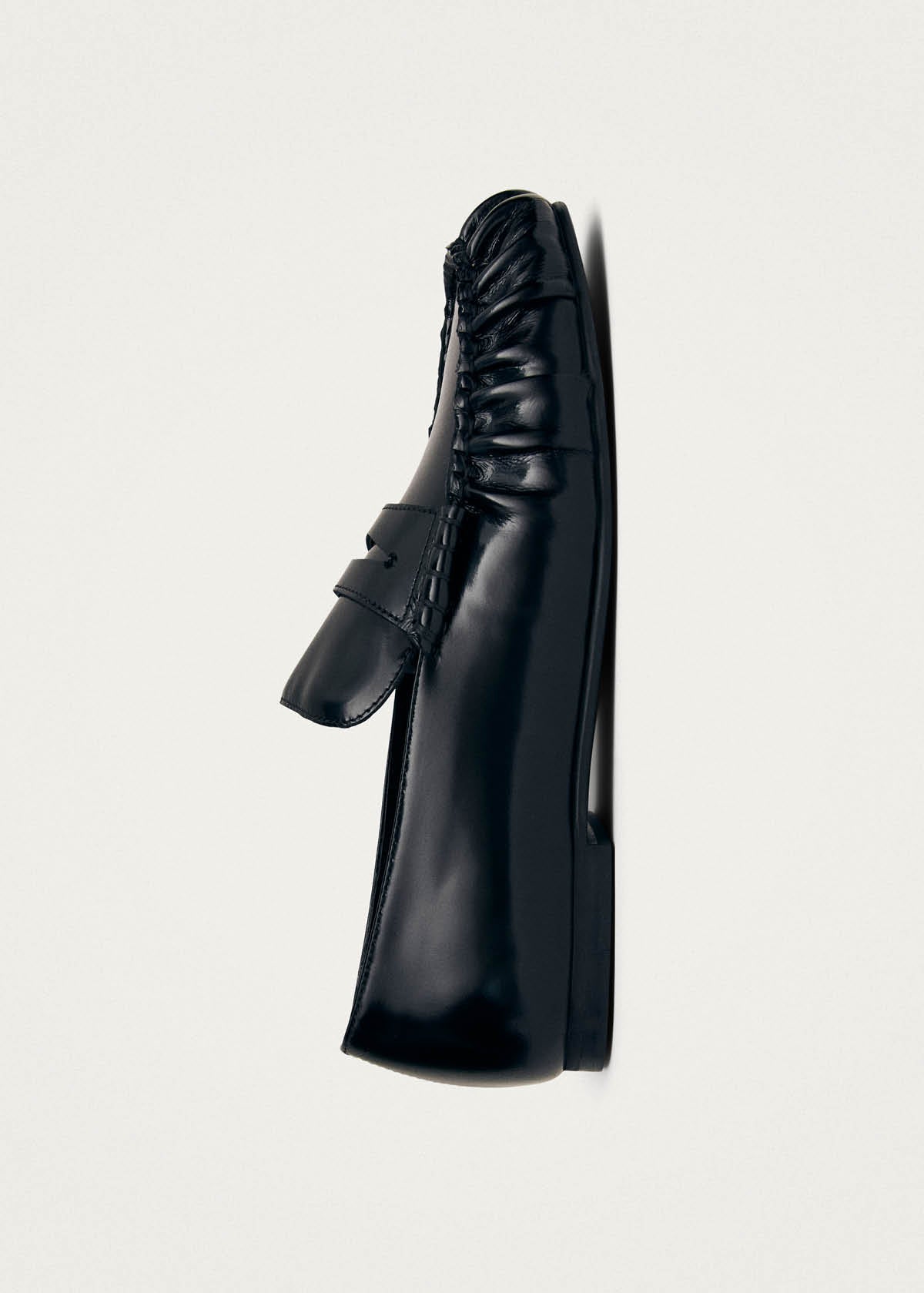 Aven Black Leather Loafers