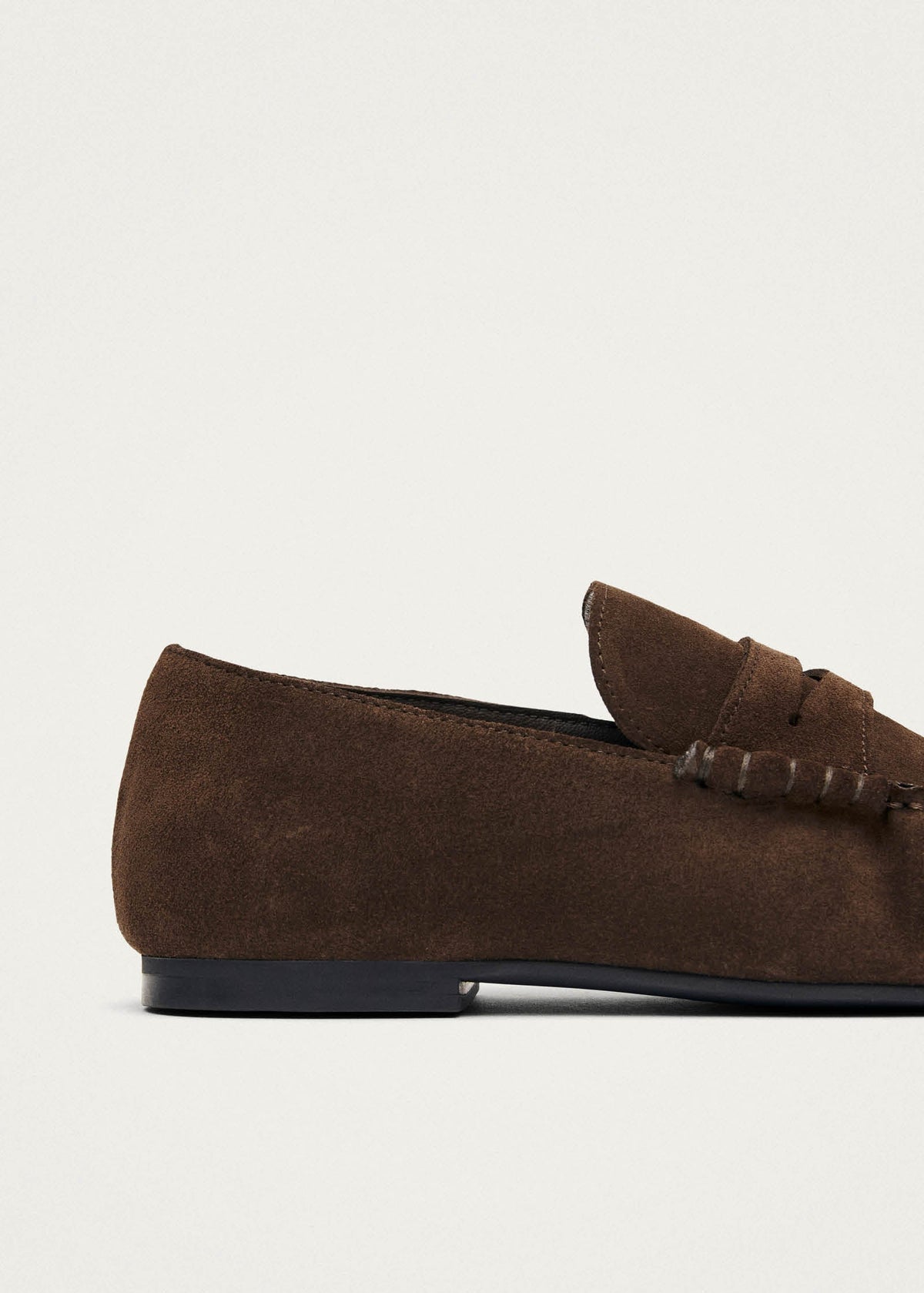 Aven Suede Brown Leather Loafers