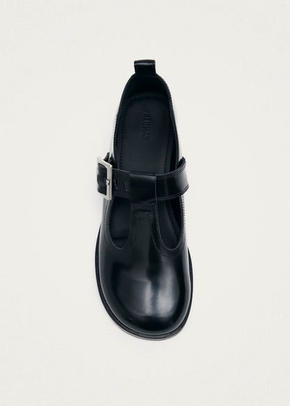 Fiadh Black Leather Loafers