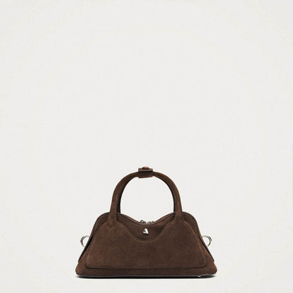 Hilma Mini Suede Brown Leather Bag