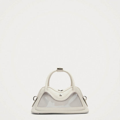 Hilma Mini Vinyl White Leather Bag