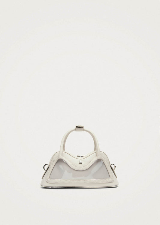 Hilma Mini Vinyl White Leather Bag