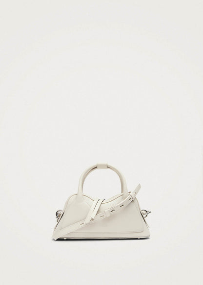 Hilma Mini Vinyl White Leather Bag