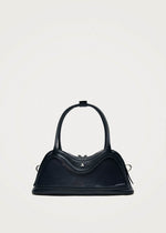 Hilma Vinyl Black Leather Bag