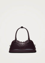 Hilma Vinyl Burgundy Leather Bag