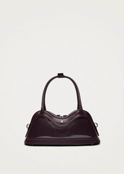 Hilma Vinyl Burgundy Leather Bag