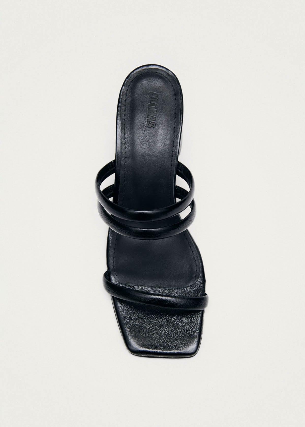 Indiana Rift Black Leather Sandals