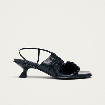 Juniper Black Leather Sandals