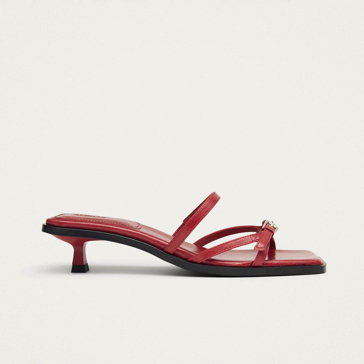 Liko Rift Red Leather Sandals