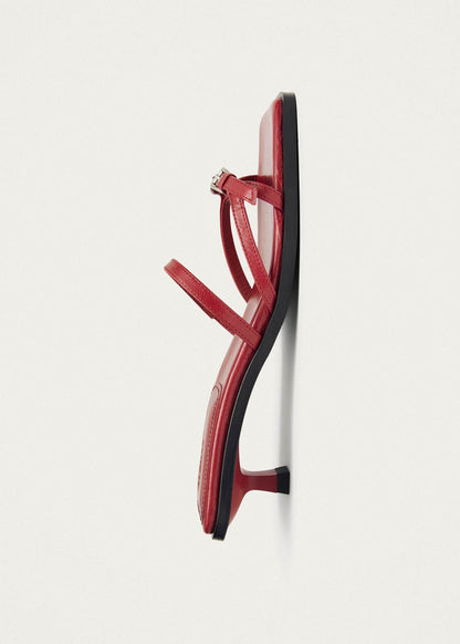 Liko Rift Red Leather Sandals