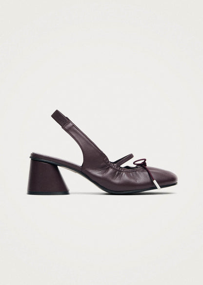 Marly Burgundy Leather Pumps