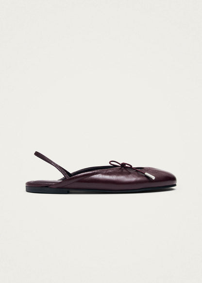 Oli Rift Burgundy Leather Ballet Flats
