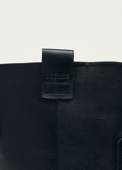 Rajan Black Leather Boots