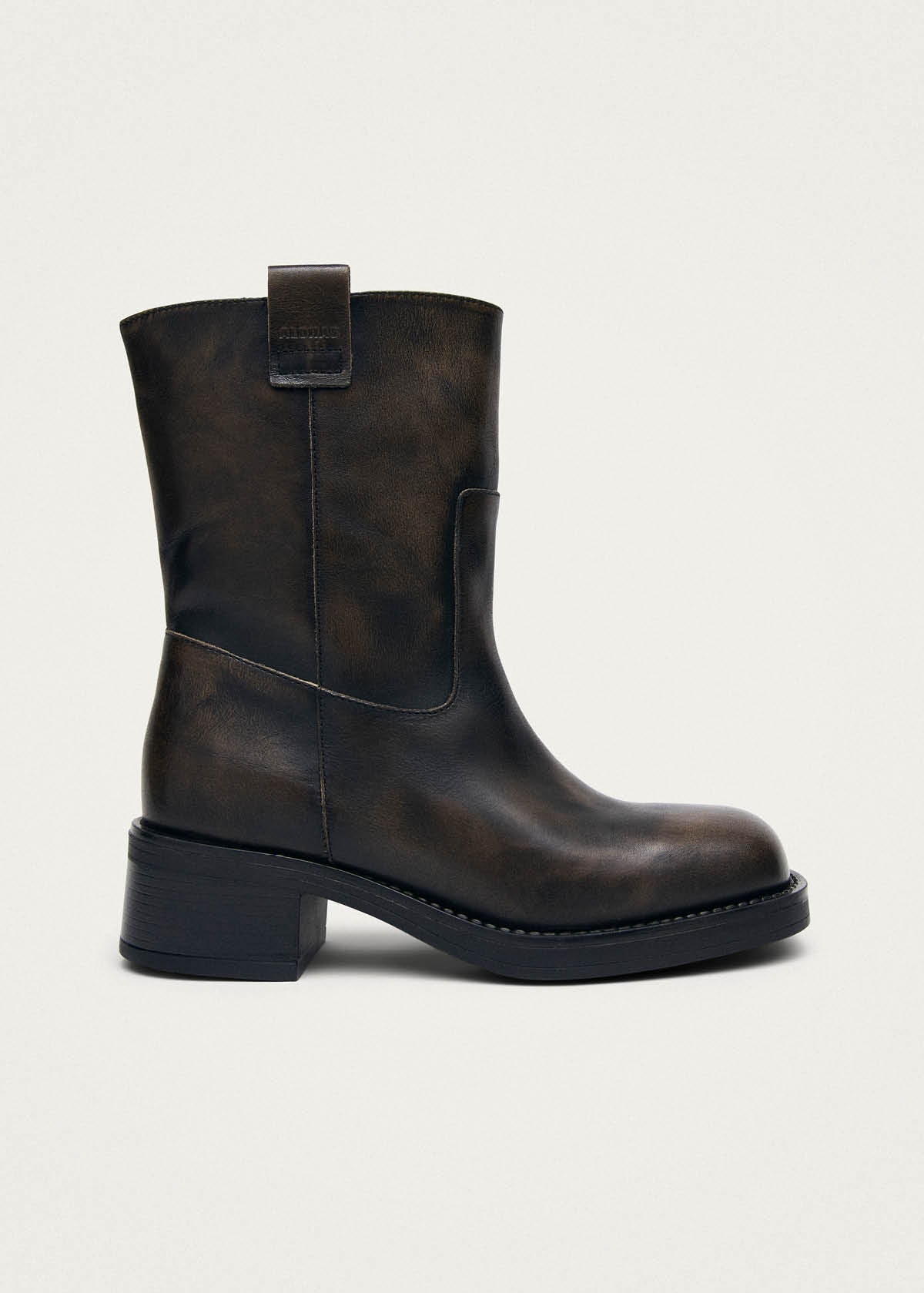 Rajan Vintage Effect Brown Leather Boots