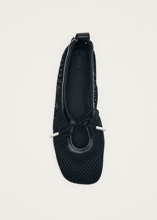 Rosalind Mesh Black Ballet Flats