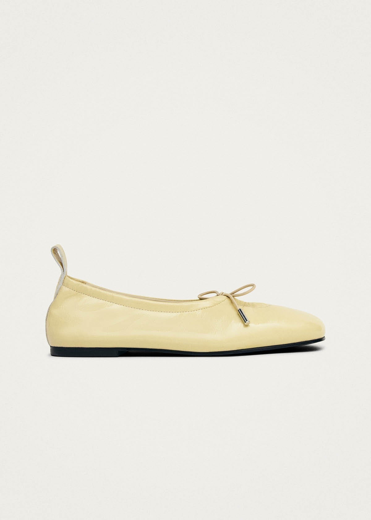 Rosalind Patent Vanilla Leather Ballet Flats