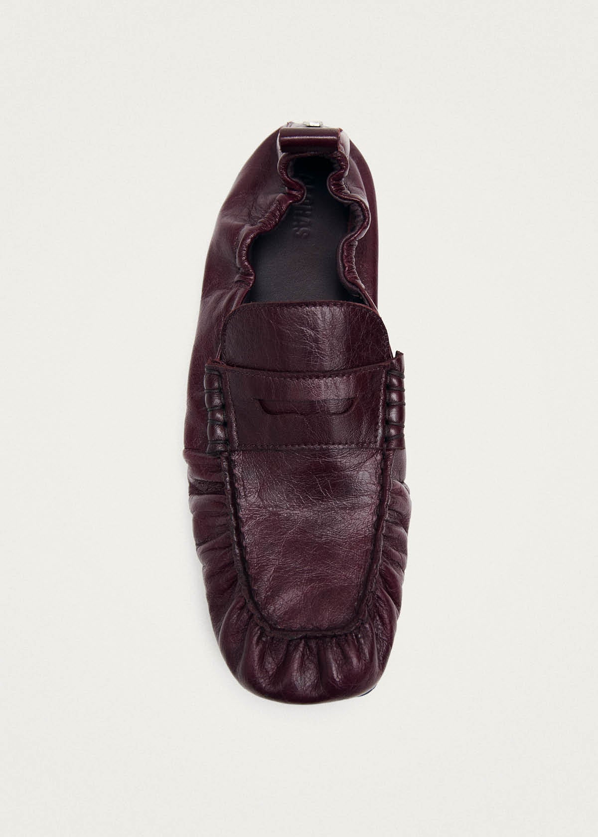 Sage Burgundy Leather Loafers