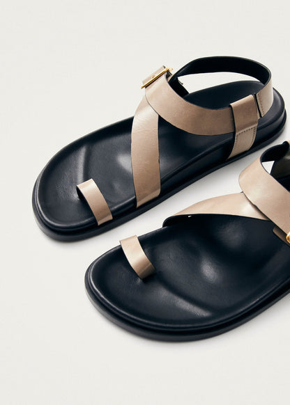 Siren Onix Stone Beige Leather Sandals