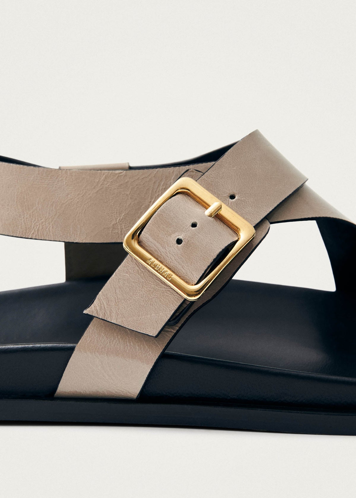 Siren Onix Stone Beige Leather Sandals