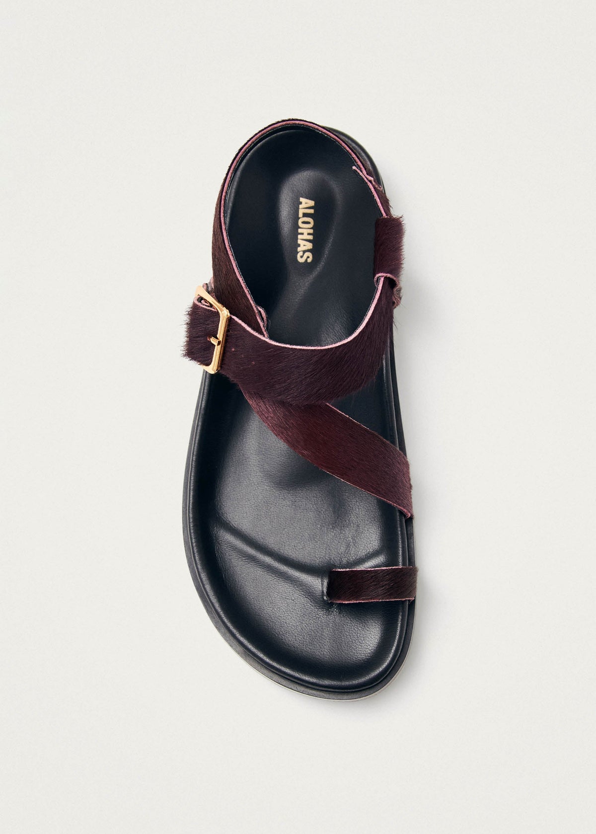 Siren Soft Burgundy Leather Sandals