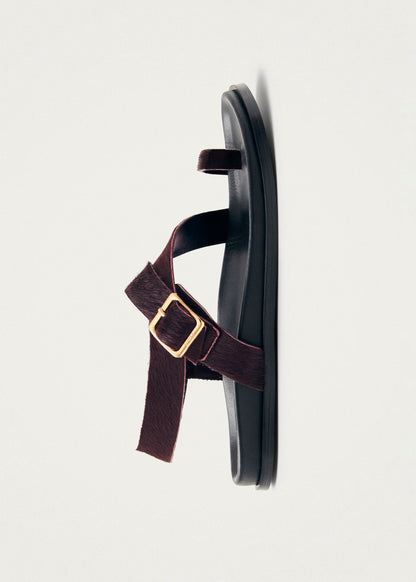 Siren Soft Burgundy Leather Sandals