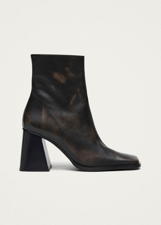 South Vintage Effect Brown Ankle Boots