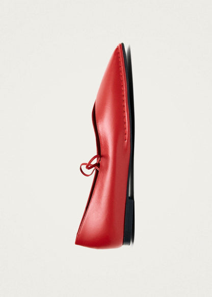 Sway Red Leather Ballet Flats