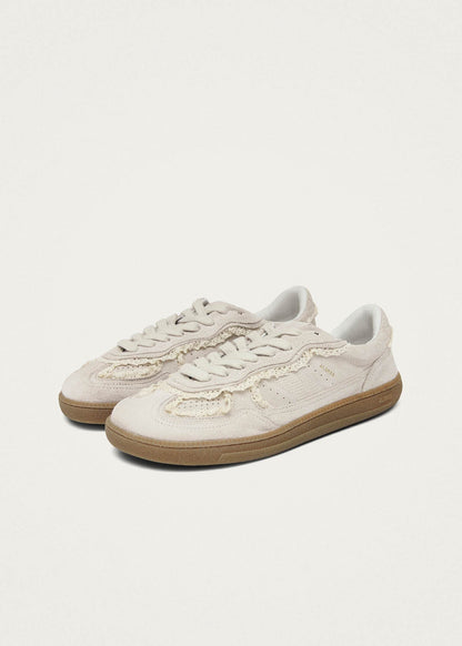 Tb.00 Barefoot Crochet Cream Leather Sneakers