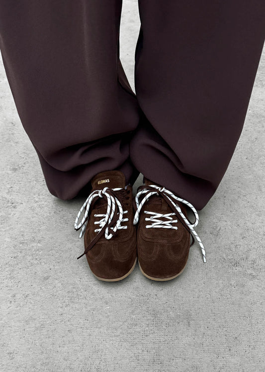 Tb.24 Suede Chocolate Brown Leather Sneakers