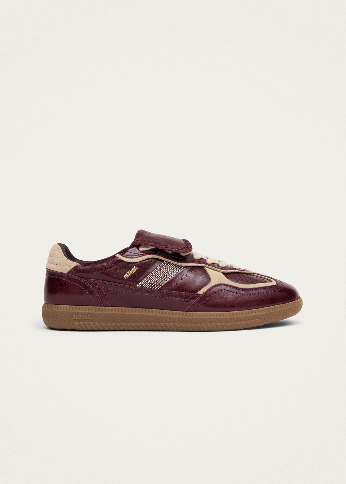 Tb.490 Club Patent Deep Burgundy Leather Sneakers