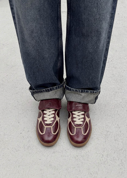 Tb.490 Club Patent Deep Burgundy Leather Sneakers