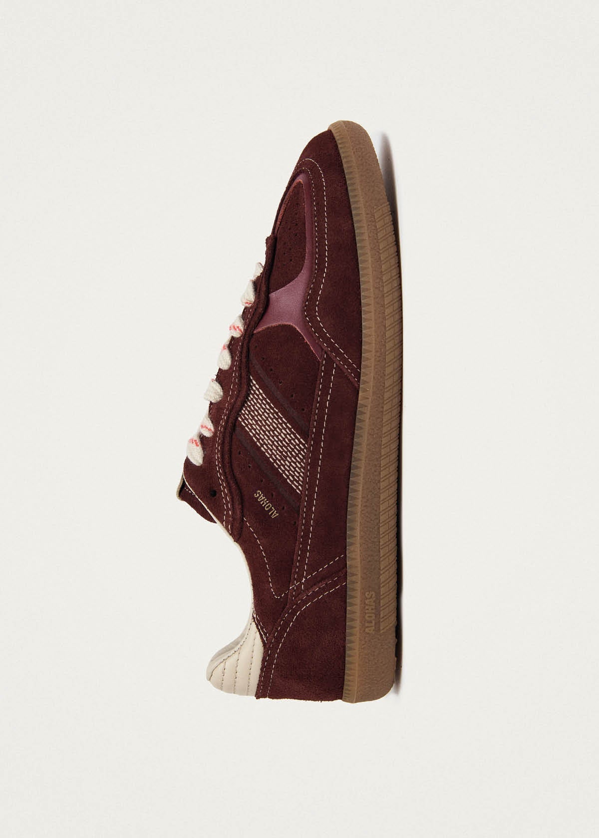 Tb.490 Rife Burgundy Cream Leather Sneakers