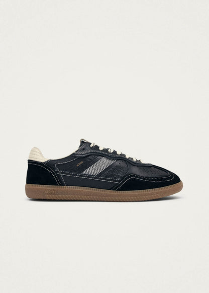 Tb.490 Rife Grain Black & Cream Leather Sneakers