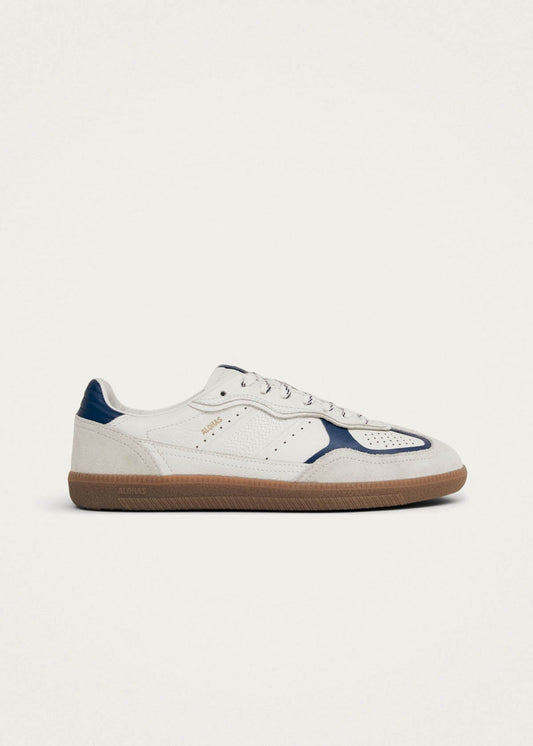 Tb.490 Rife Grain White Navy Leather Sneakers
