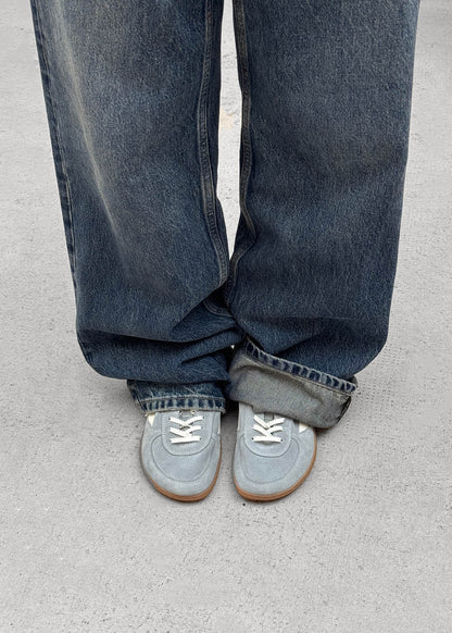 Tb.83 Barefoot Suede Dusty Blue Leather Sneakers