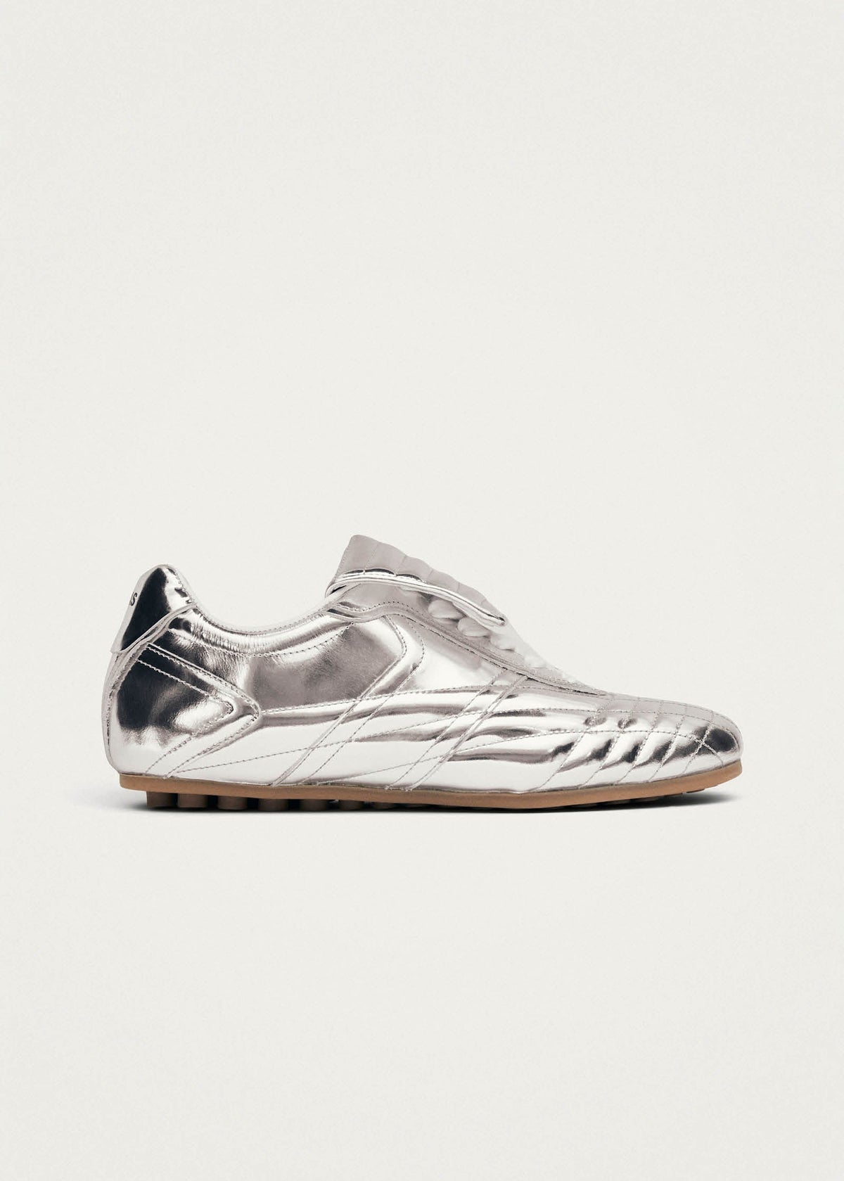 Tb.99 Silver Leather Sneakers