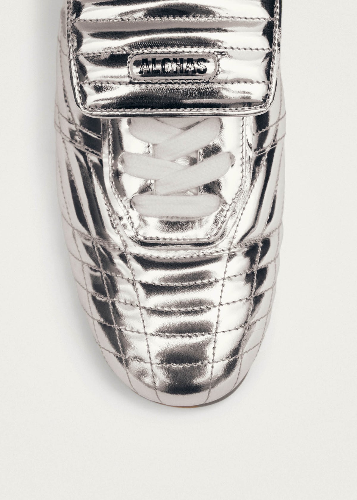 Tb.99 Silver Leather Sneakers