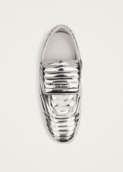 Tb.99 Silver Leather Sneakers