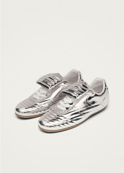 Tb.99 Silver Leather Sneakers