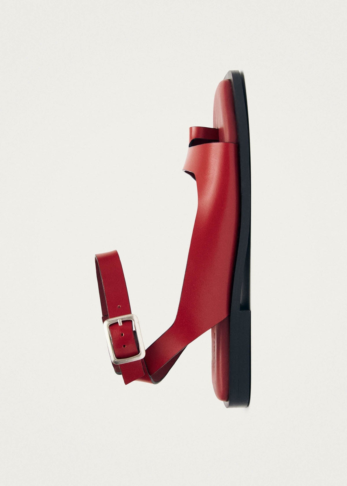 Tebas Red Leather Sandals