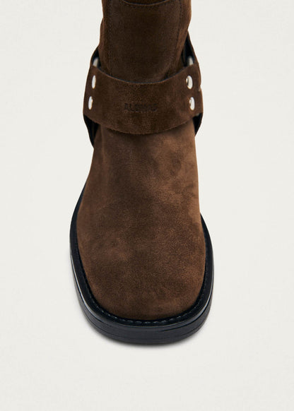 Tomi Suede Brown Leather Boots