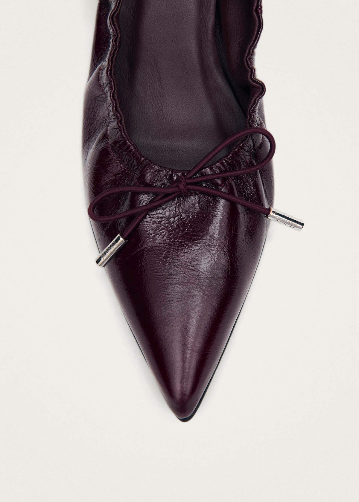 Tove Rift Burgundy Leather Ballet Flats