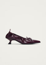 Tove Rift Burgundy Leather Ballet Flats